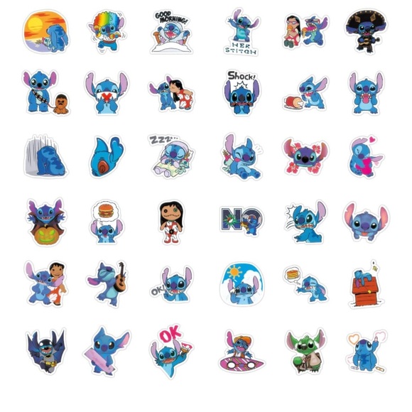 Stitch Stickers 12 Vinyl Stickers - Mystery Bundle - Picture 2 of 5